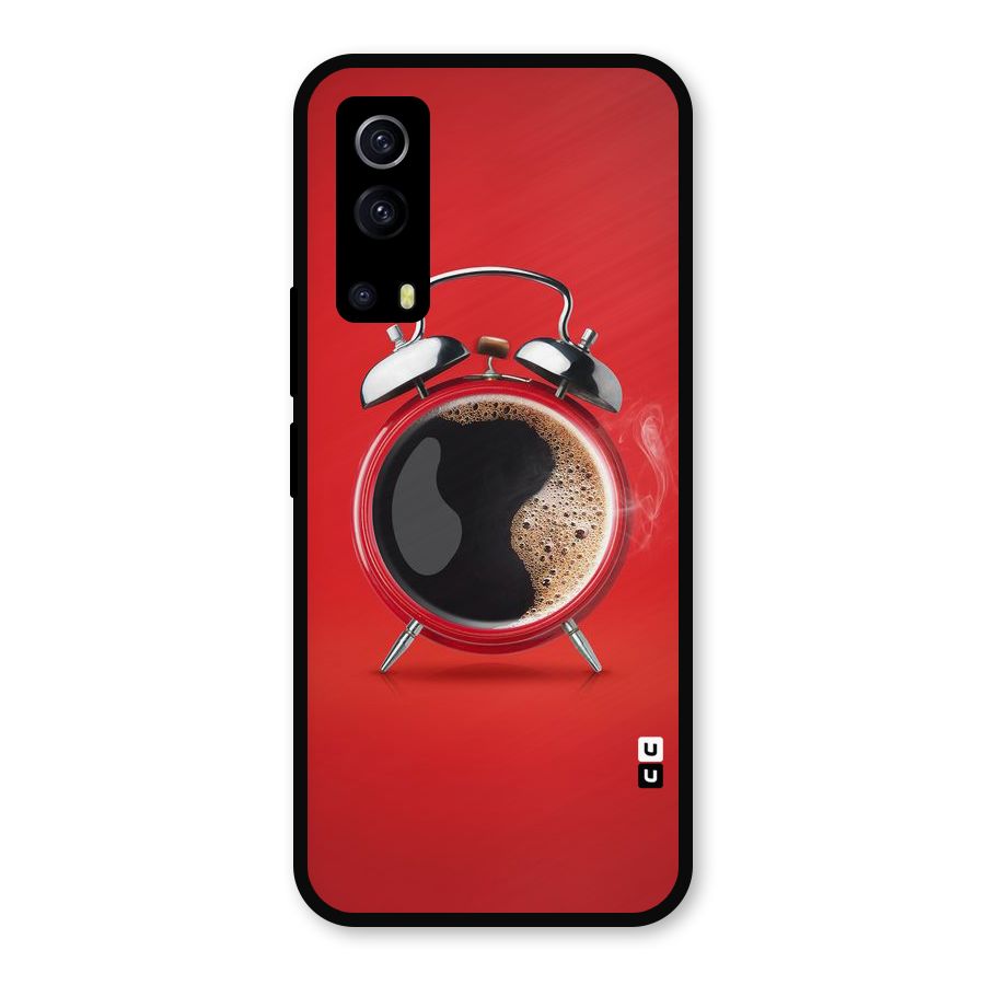 Coffee Clock Metal Back Case for iQOO Z3