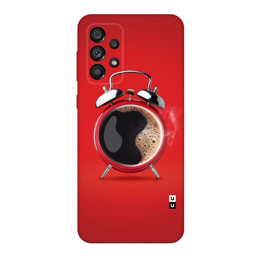 Coffee Clock Original Polycarbonate Back Case for Galaxy A73 5G