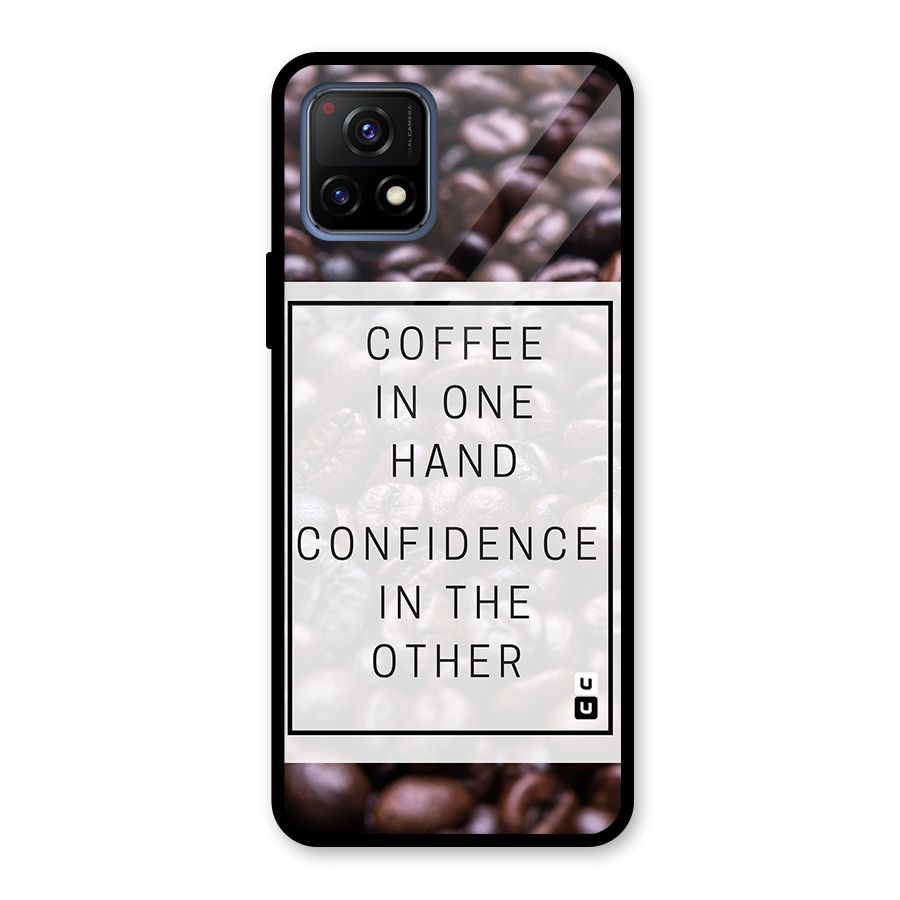 Coffee Confidence Quote Glass Back Case for Vivo Y72 5G