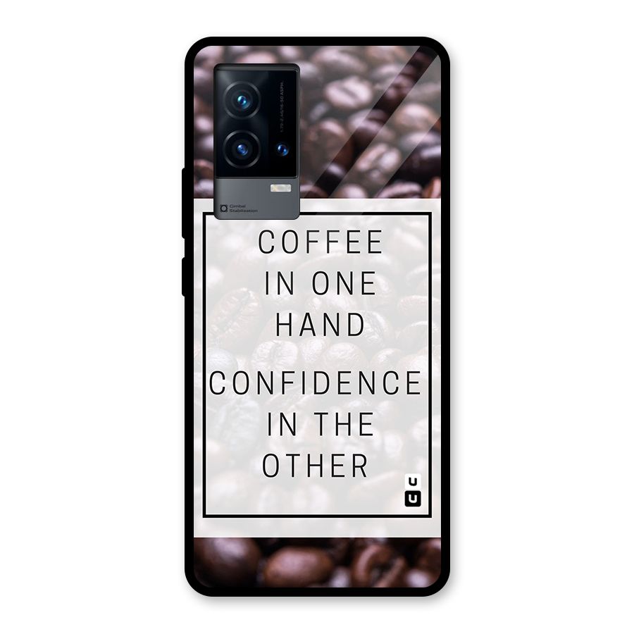 Coffee Confidence Quote Glass Back Case for iQOO 9 5G