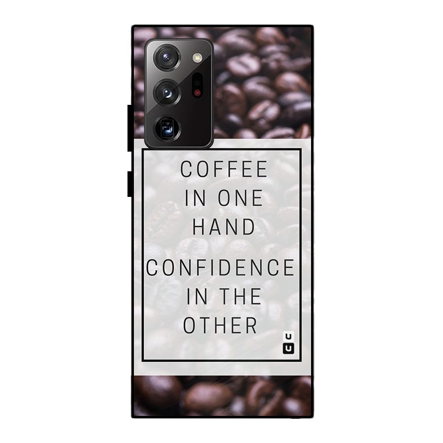 Coffee Confidence Quote Metal Back Case for Galaxy Note 20 Ultra