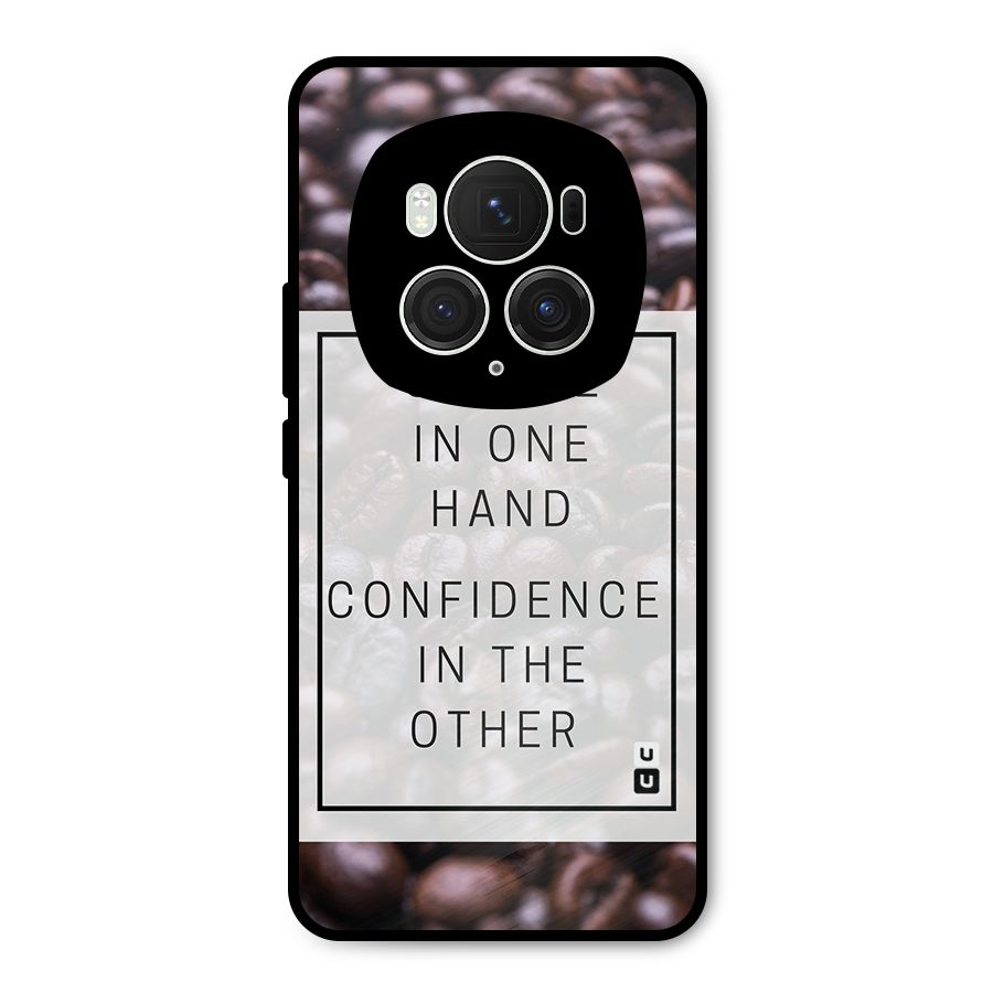 Coffee Confidence Quote Metal Back Case for Honor Magic6 Pro