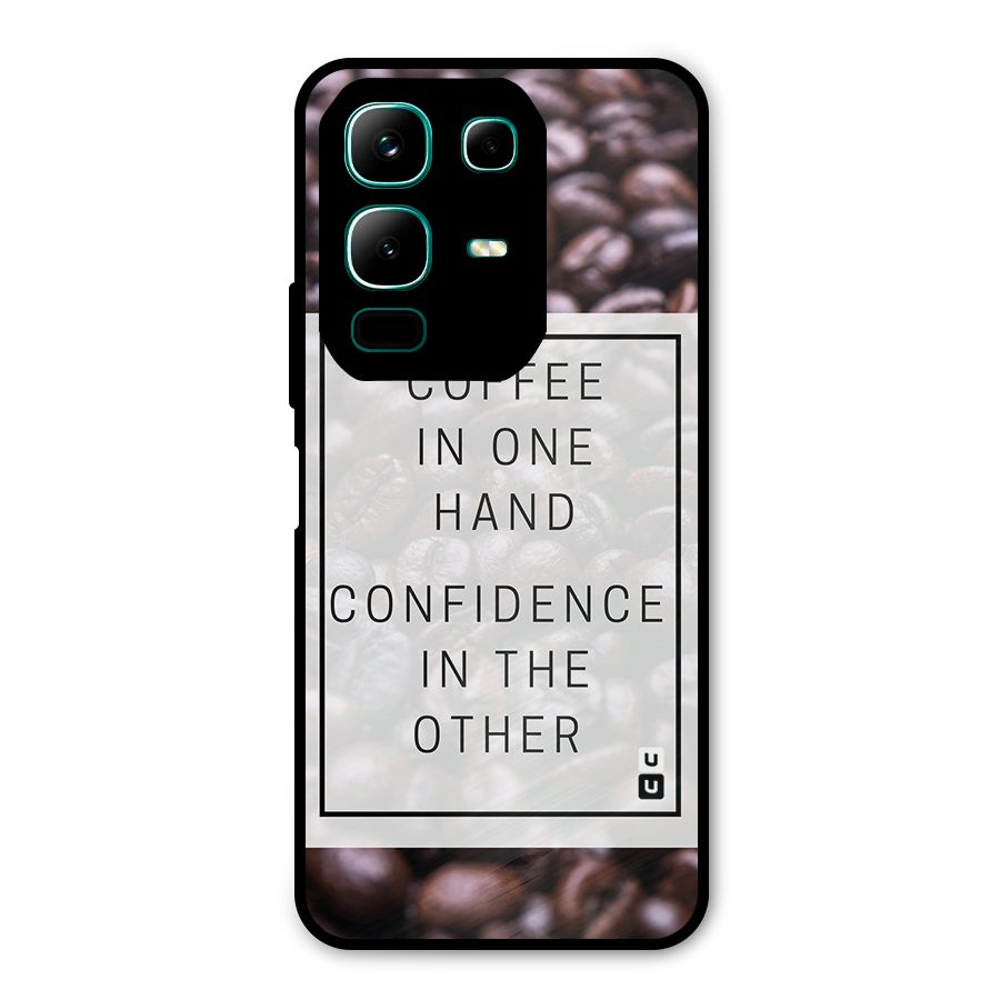 Coffee Confidence Quote Metal Back Case for Infinix Note 50x