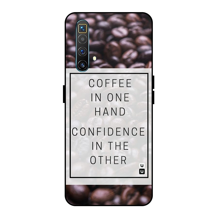 Coffee Confidence Quote Metal Back Case for Realme X3 SuperZoom