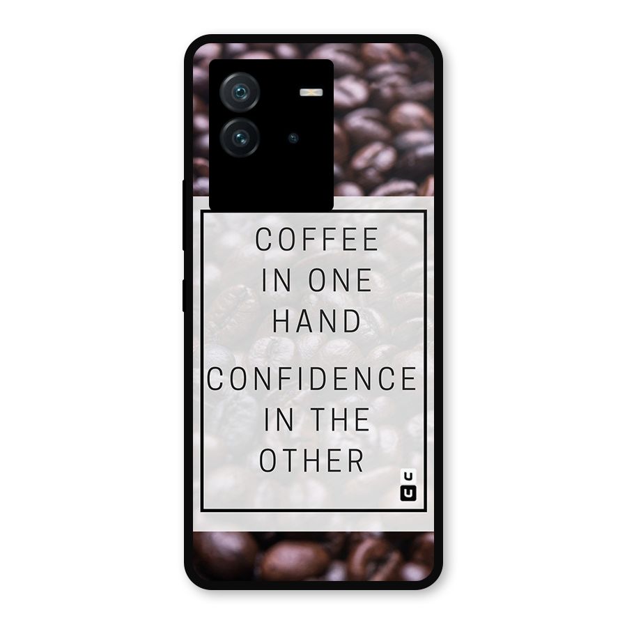 Coffee Confidence Quote Metal Back Case for iQOO Neo 6 5G
