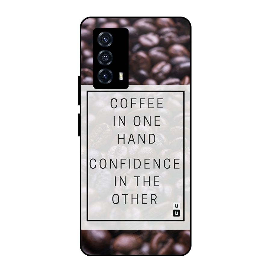 Coffee Confidence Quote Metal Back Case for iQOO Z5
