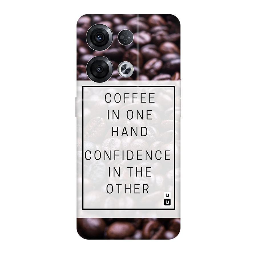 Coffee Confidence Quote Original Polycarbonate Back Case for Oppo Reno8 Pro 5G