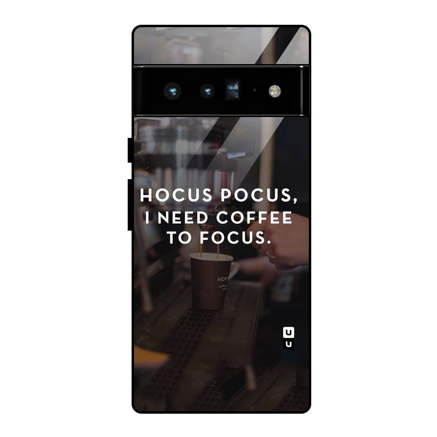 Coffee Focus Glass Back Case for Google Pixel 6 Pro