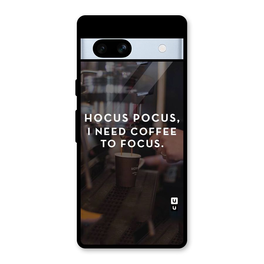 Coffee Focus Glass Back Case for Google Pixel 7a