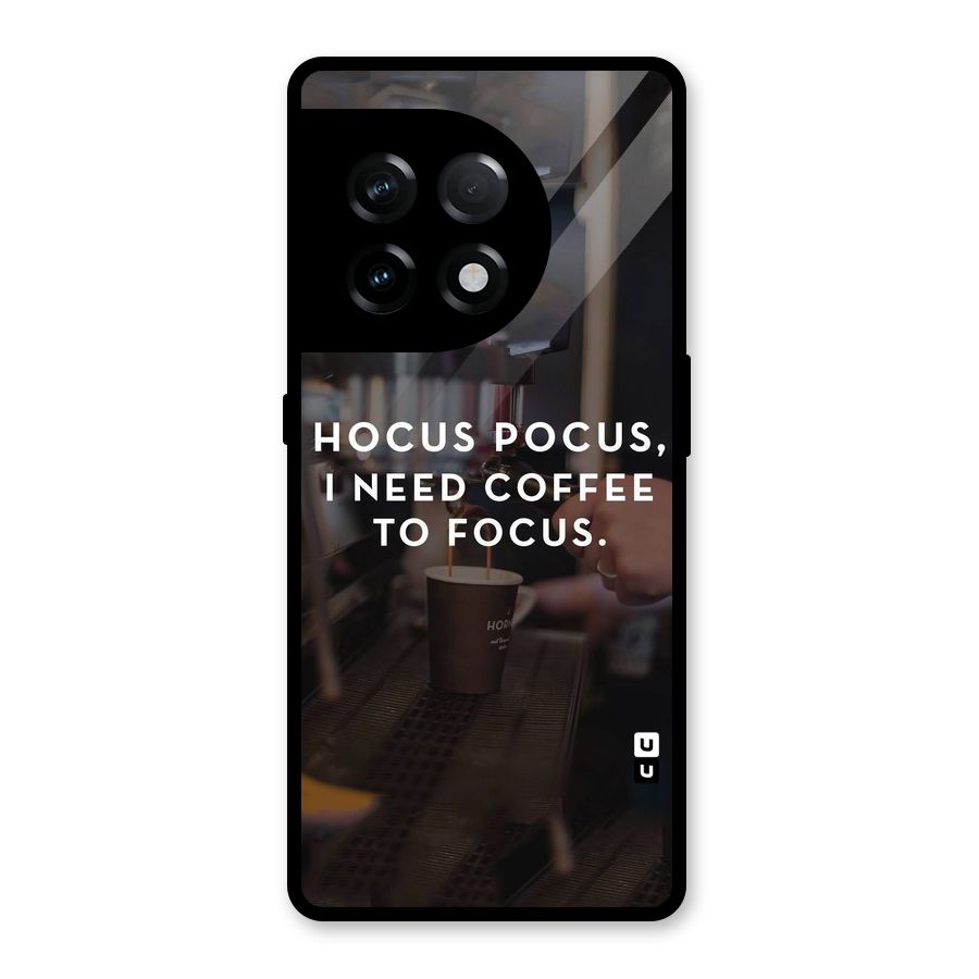 Coffee Focus Glass Back Case for OnePlus 11R