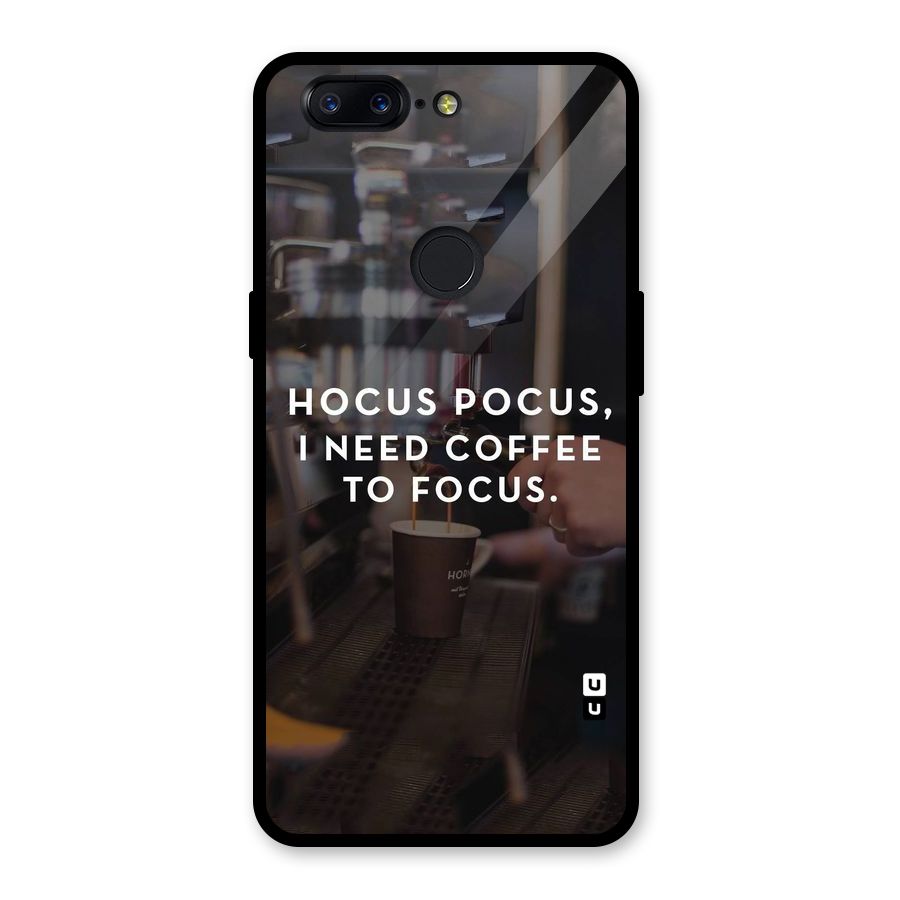 Coffee Focus Glass Back Case for OnePlus 5T