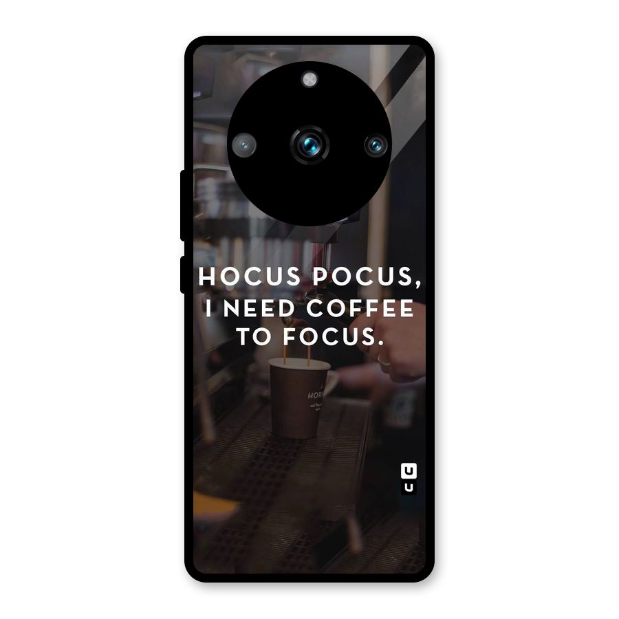 Coffee Focus Glass Back Case for Realme 11 Pro Plus