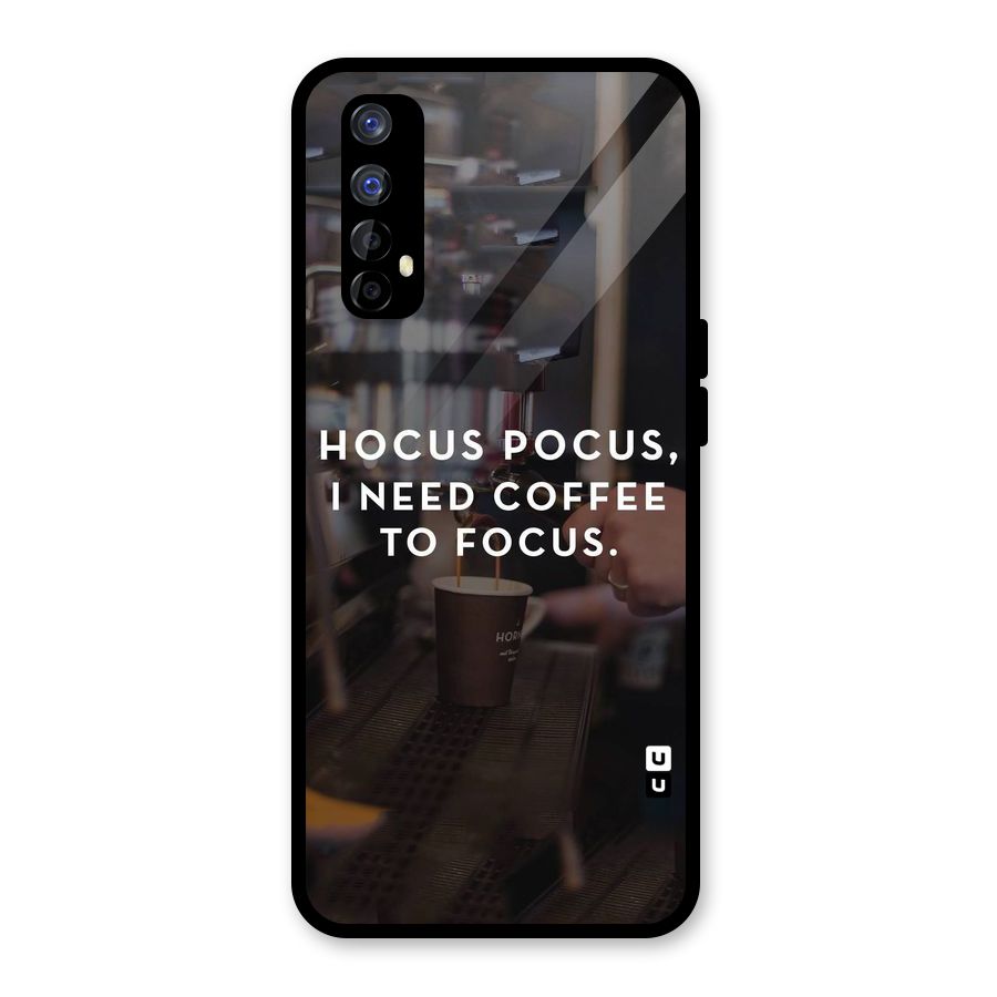 Coffee Focus Glass Back Case for Realme 7