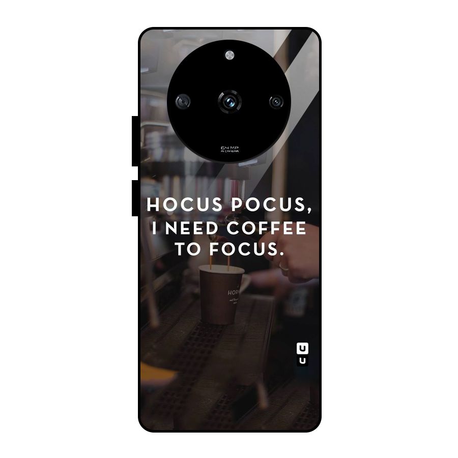 Coffee Focus Glass Back Case for Realme Narzo 60 5G