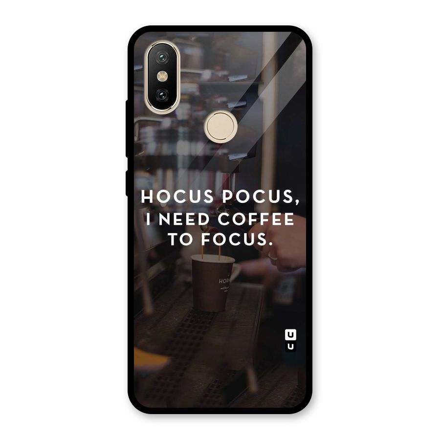 Coffee Focus Glass Back Case for Redmi A2