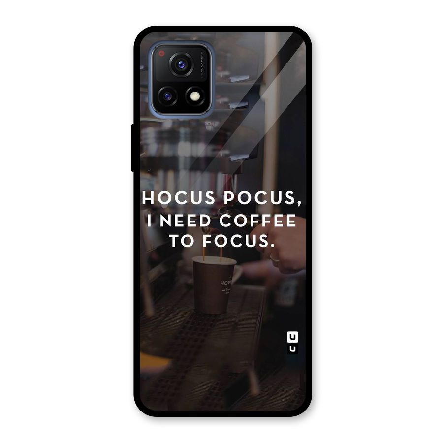 Coffee Focus Glass Back Case for Vivo Y72 5G