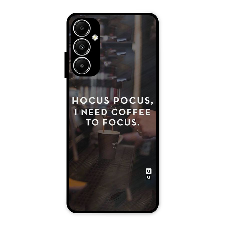 Coffee Focus Metal Back Case for Galaxy A05s