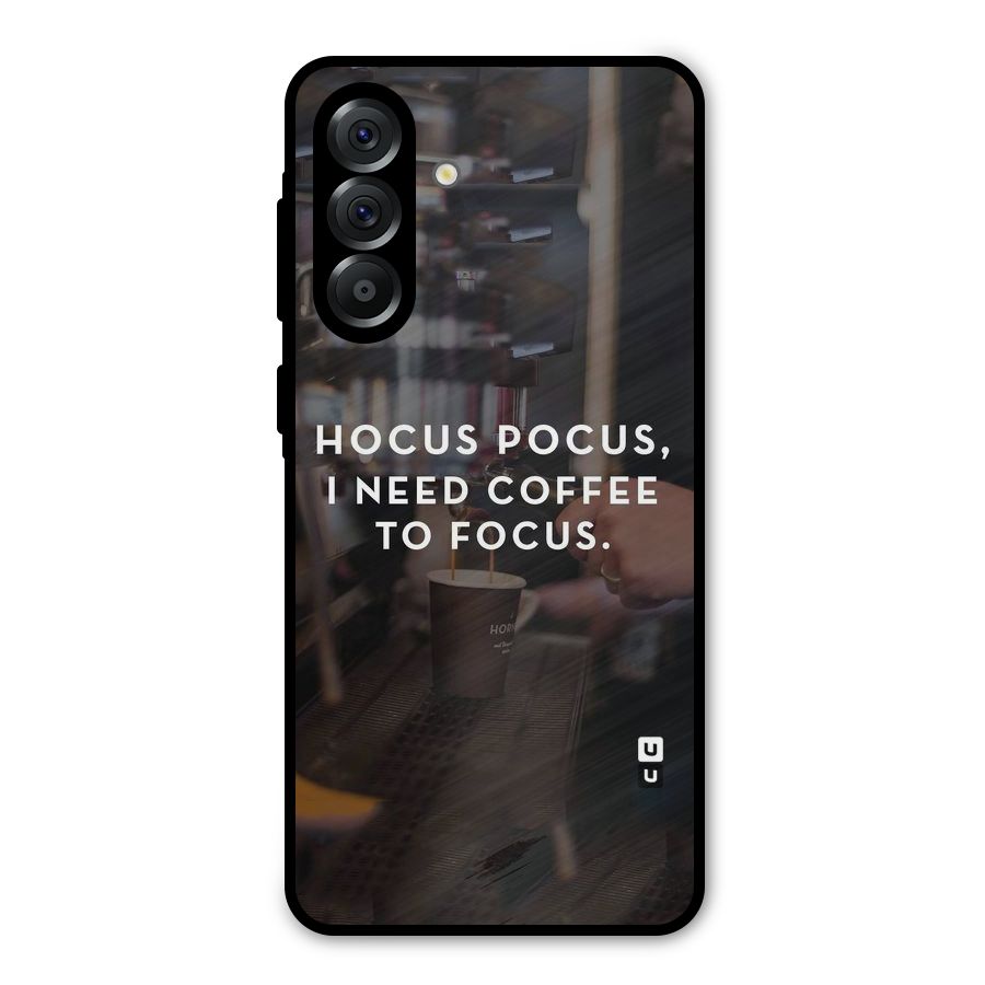Coffee Focus Metal Back Case for Galaxy A36