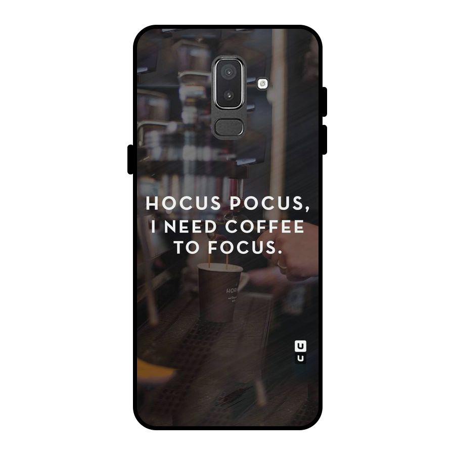 Coffee Focus Metal Back Case for Galaxy On8 (2018)