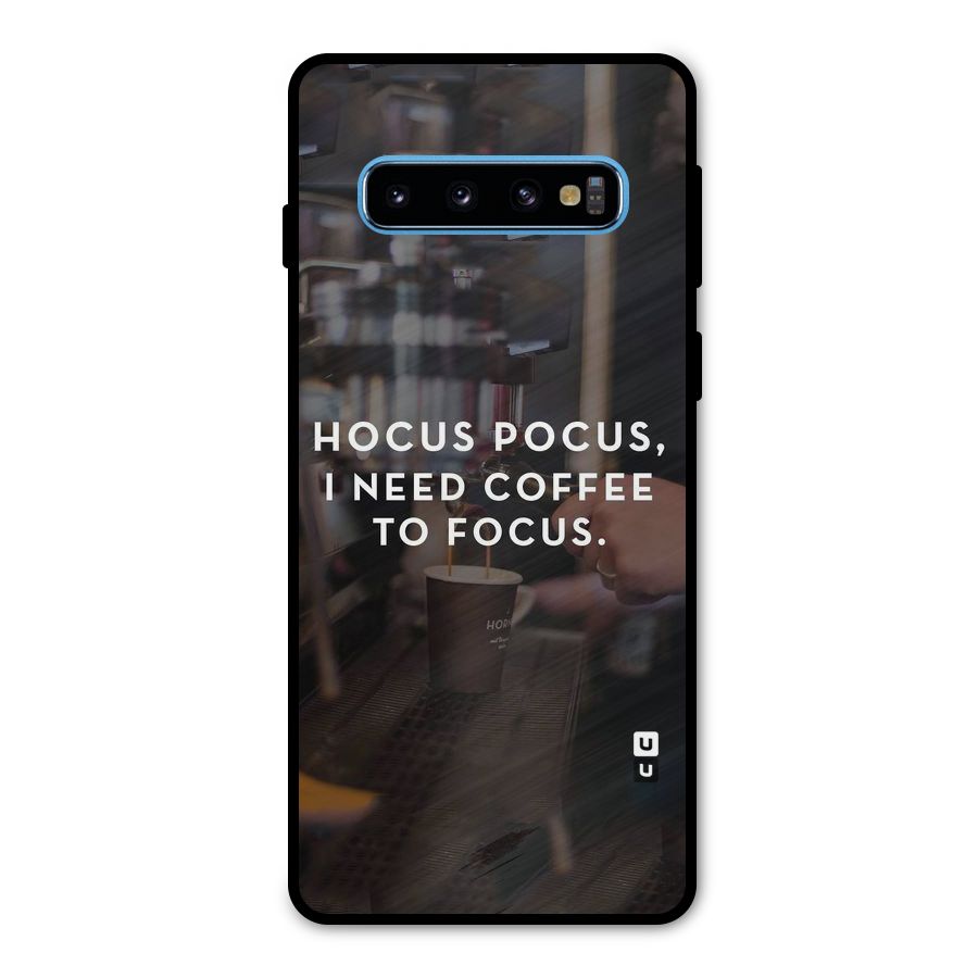 Coffee Focus Metal Back Case for Galaxy S10