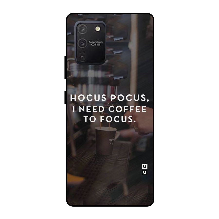 Coffee Focus Metal Back Case for Galaxy S10 Lite
