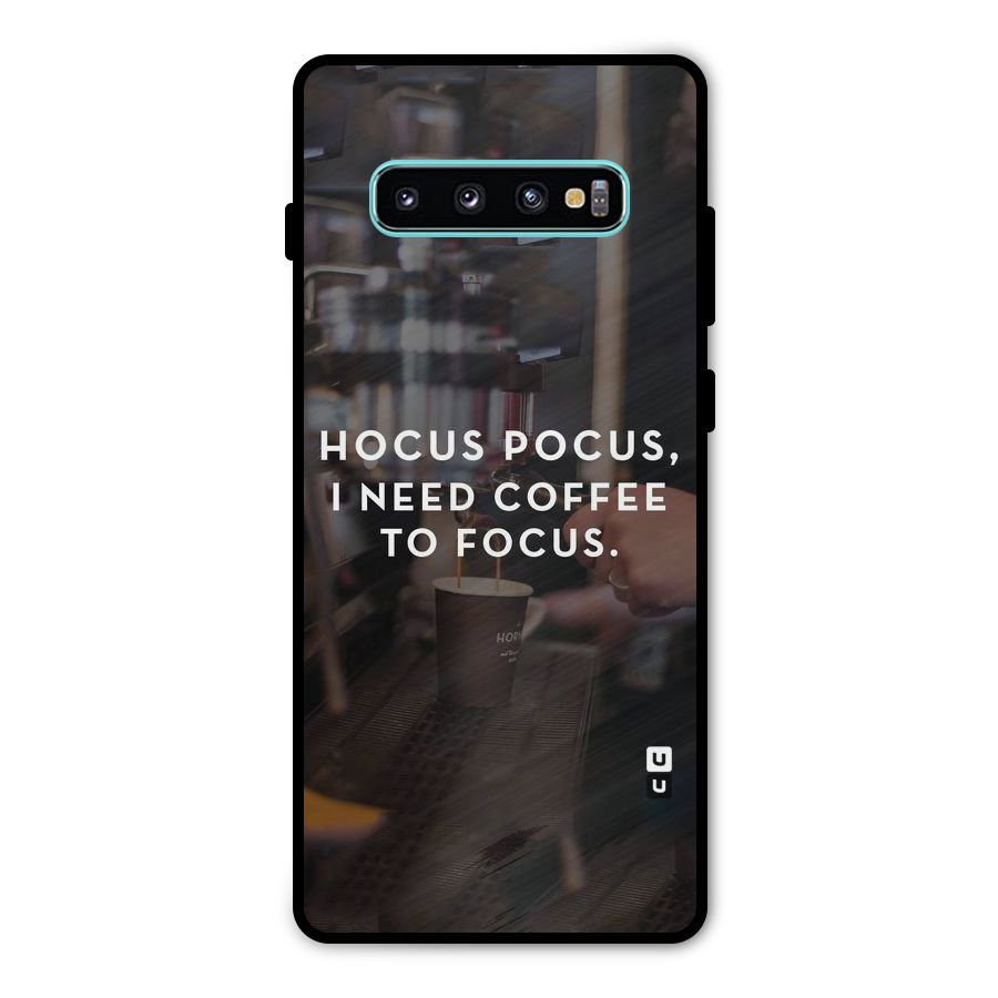 Coffee Focus Metal Back Case for Galaxy S10 Plus