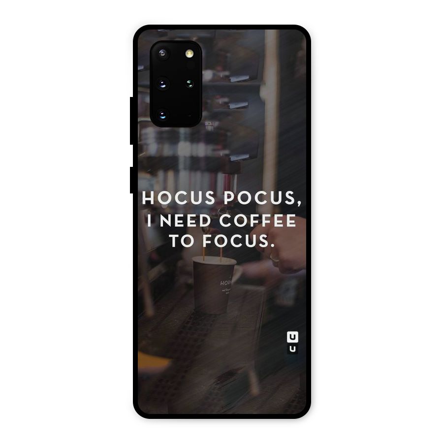 Coffee Focus Metal Back Case for Galaxy S20 Plus