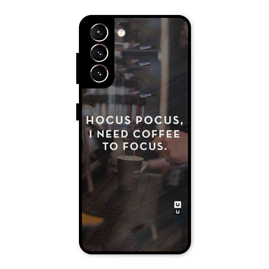 Coffee Focus Metal Back Case for Galaxy S21 5G