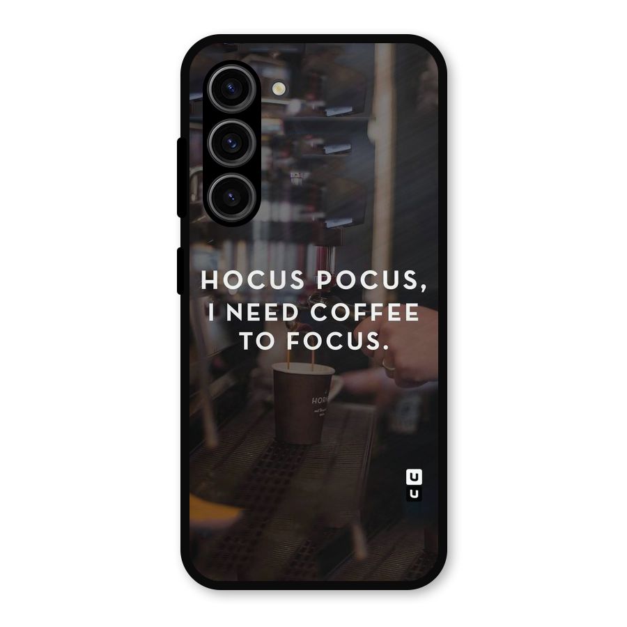 Coffee Focus Metal Back Case for Galaxy S23