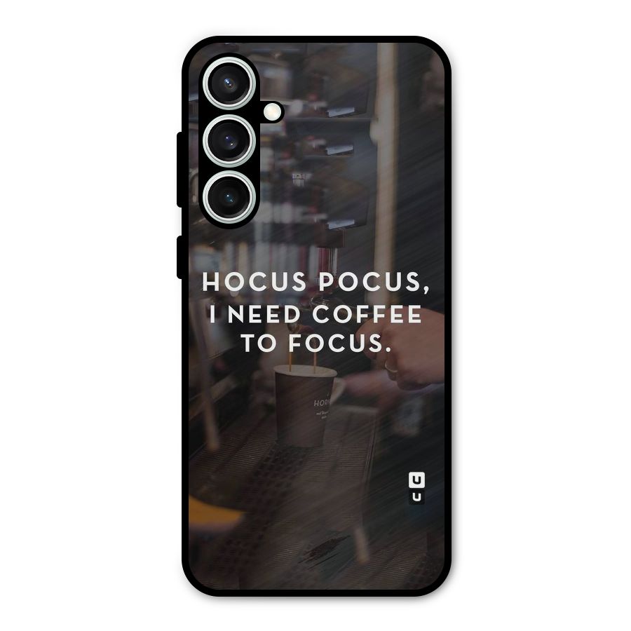 Coffee Focus Metal Back Case for Galaxy S23 FE