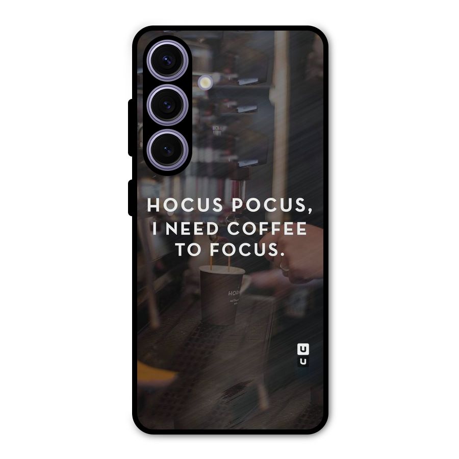 Coffee Focus Metal Back Case for Galaxy S24