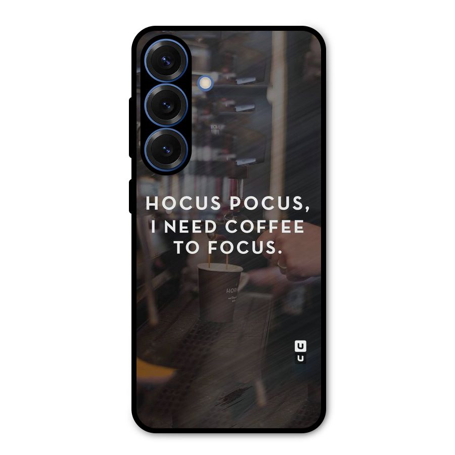 Coffee Focus Metal Back Case for Galaxy S25