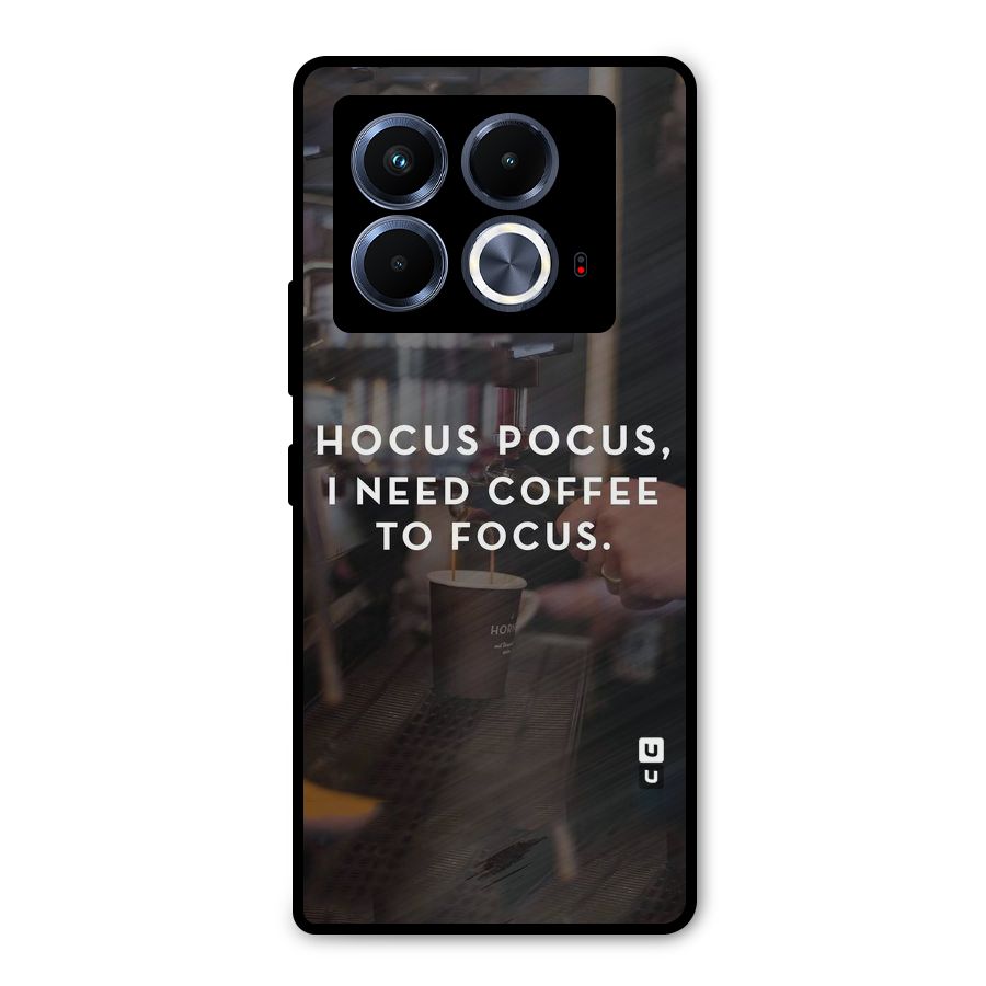 Coffee Focus Metal Back Case for Infinix Note 40 5G