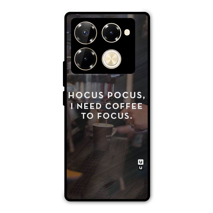 Coffee Focus Metal Back Case for Infinix Note 40 Pro