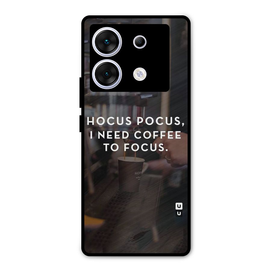Coffee Focus Metal Back Case for Infinix Zero 30 5G