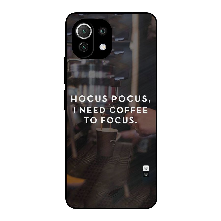 Coffee Focus Metal Back Case for Mi 11 Lite NE 5G