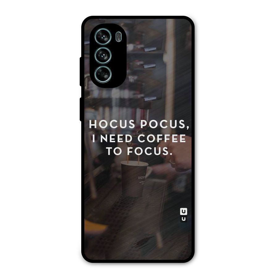 Coffee Focus Metal Back Case for Moto G62