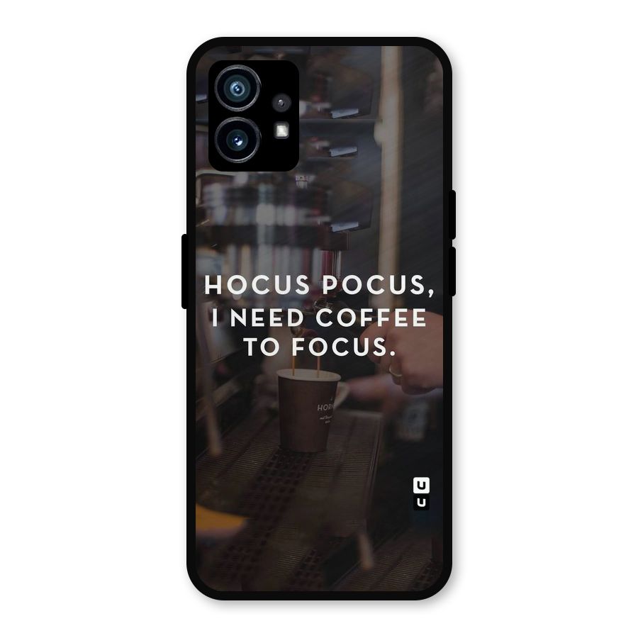 Coffee Focus Metal Back Case for Nothing Phone 1