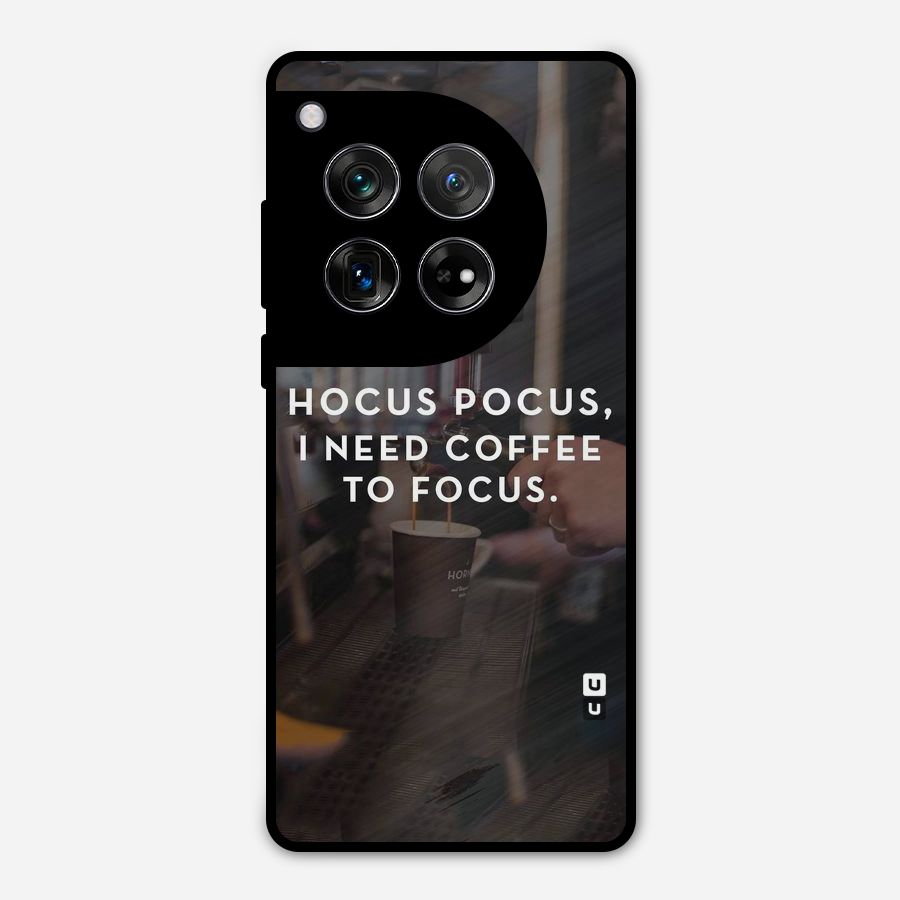Coffee Focus Metal Back Case for OnePlus 12