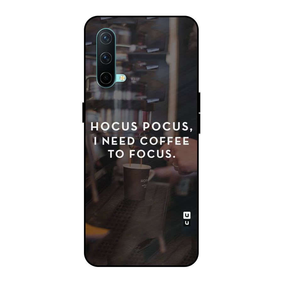 Coffee Focus Metal Back Case for OnePlus Nord CE 5G