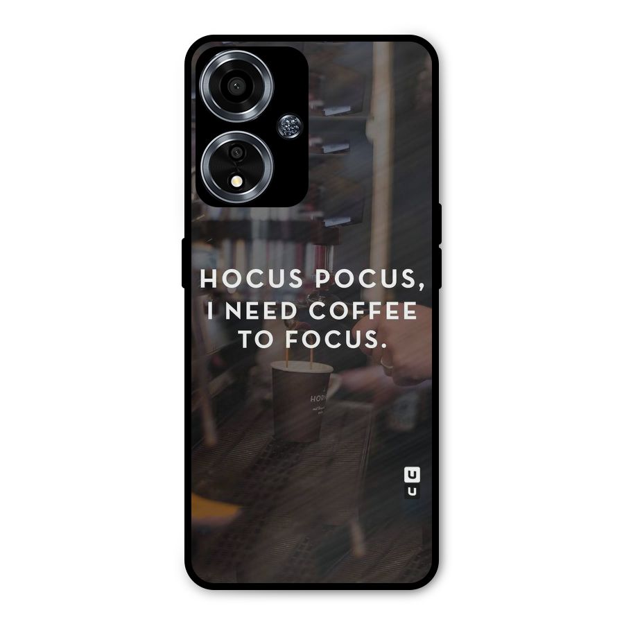 Coffee Focus Metal Back Case for Oppo A59