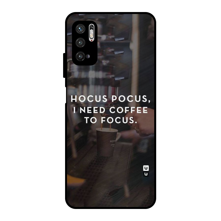 Coffee Focus Metal Back Case for Poco M3 Pro 5G