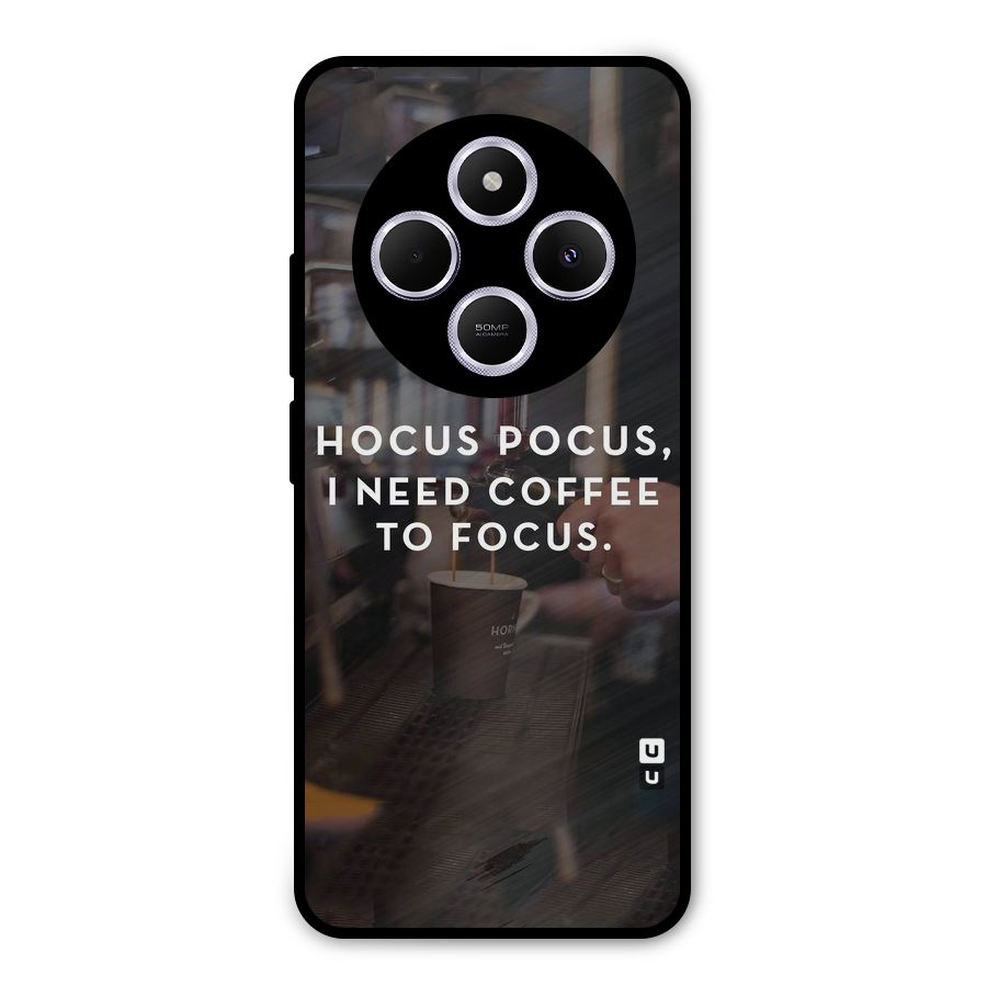Coffee Focus Metal Back Case for Poco M7