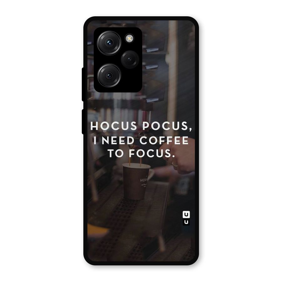 Coffee Focus Metal Back Case for Poco X5 Pro