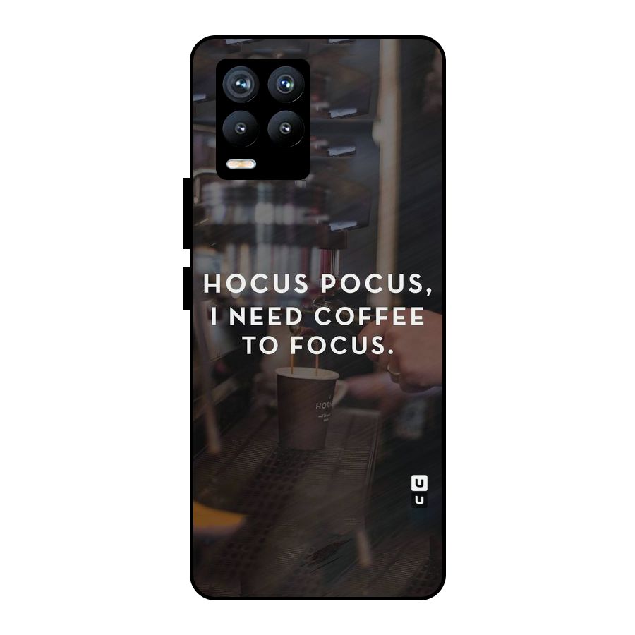 Coffee Focus Metal Back Case for Realme 8 Pro