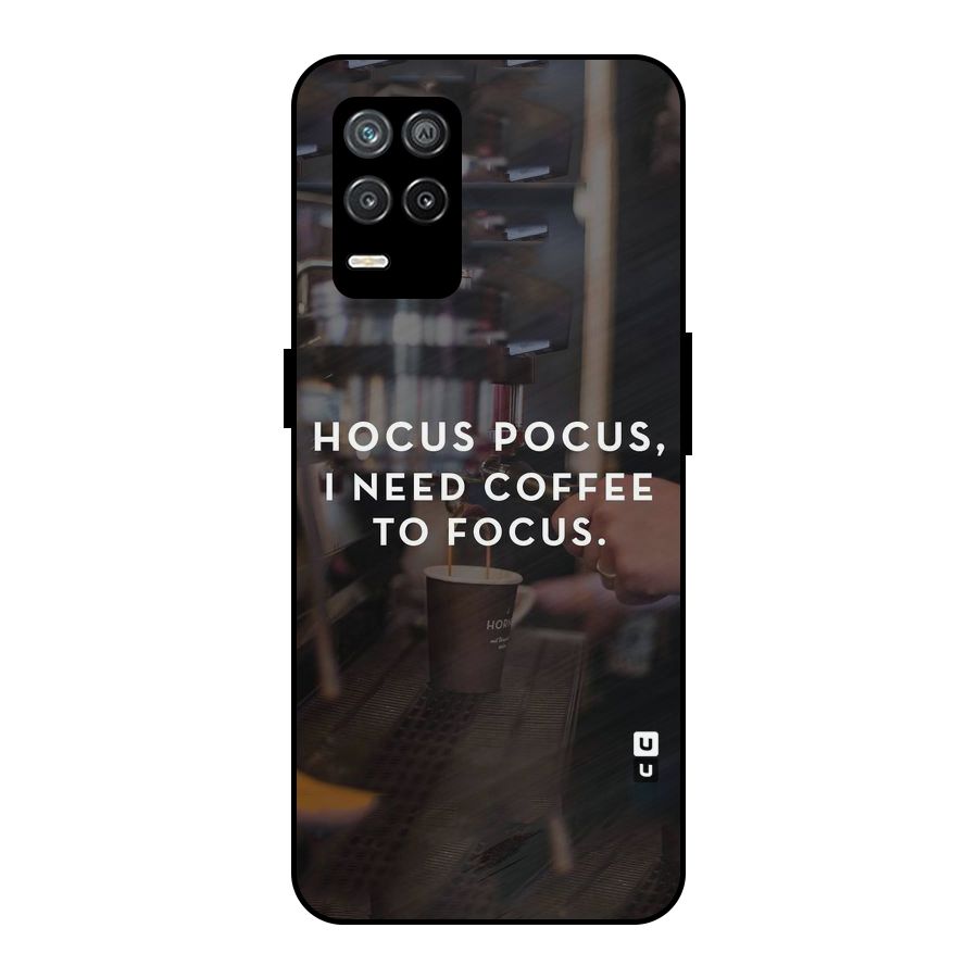 Coffee Focus Metal Back Case for Realme 9 5G