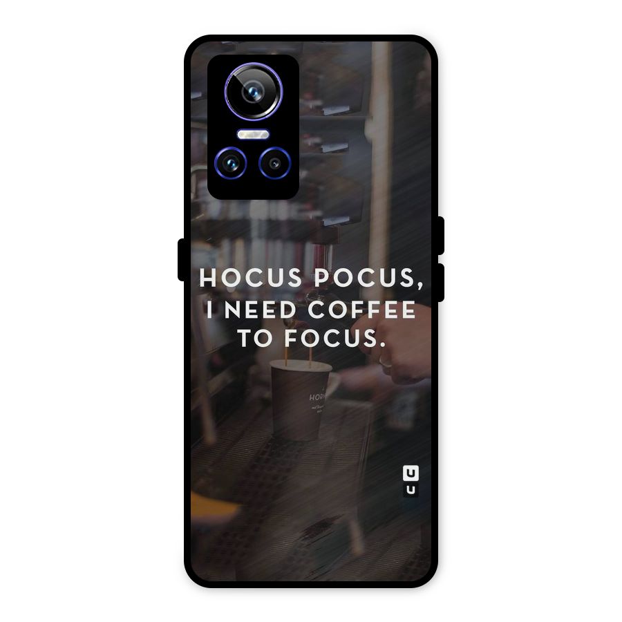 Coffee Focus Metal Back Case for Realme GT Neo 3