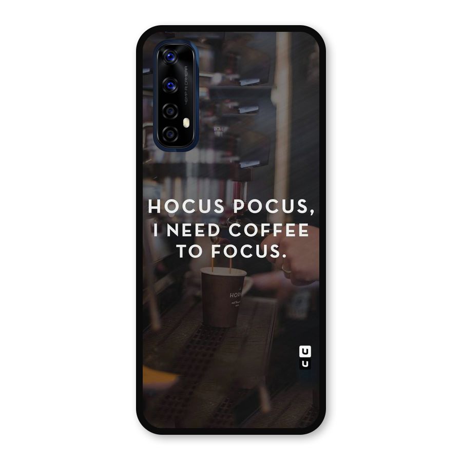 Coffee Focus Metal Back Case for Realme Narzo 20 Pro