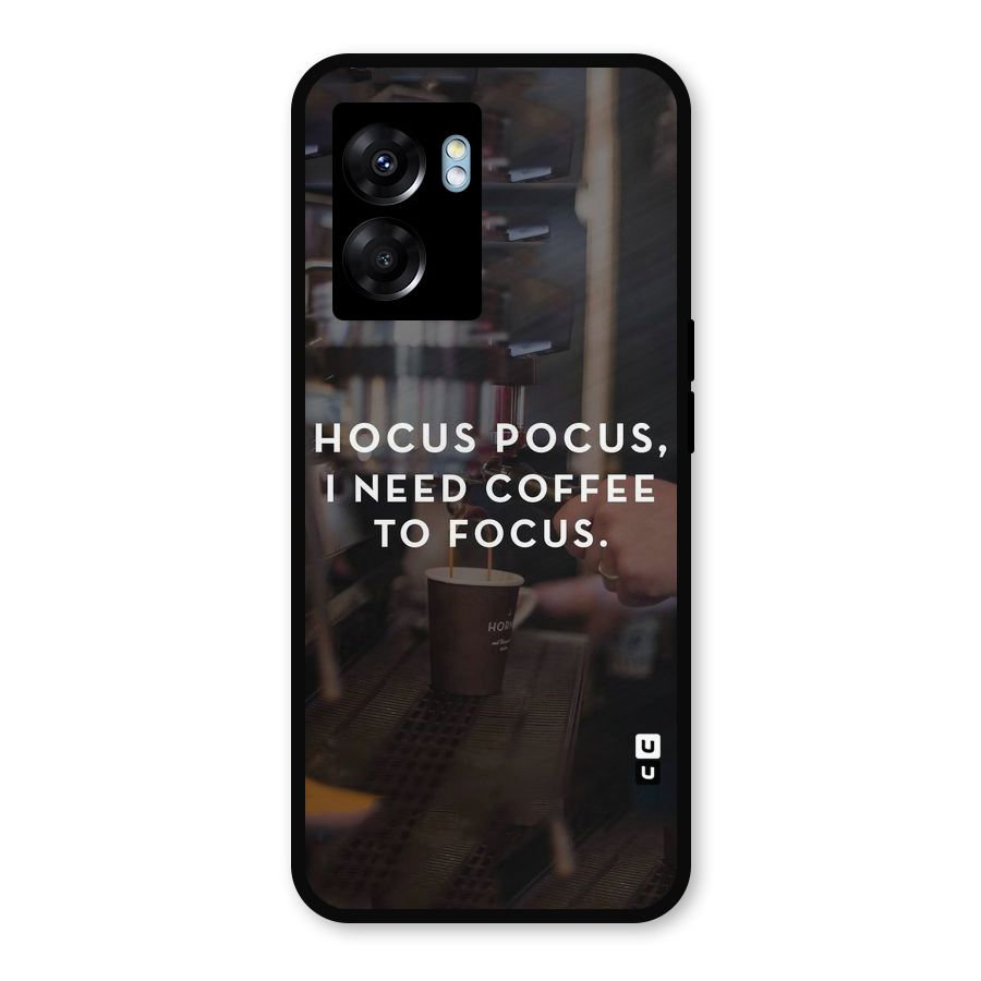 Coffee Focus Metal Back Case for Realme Narzo 50 5G