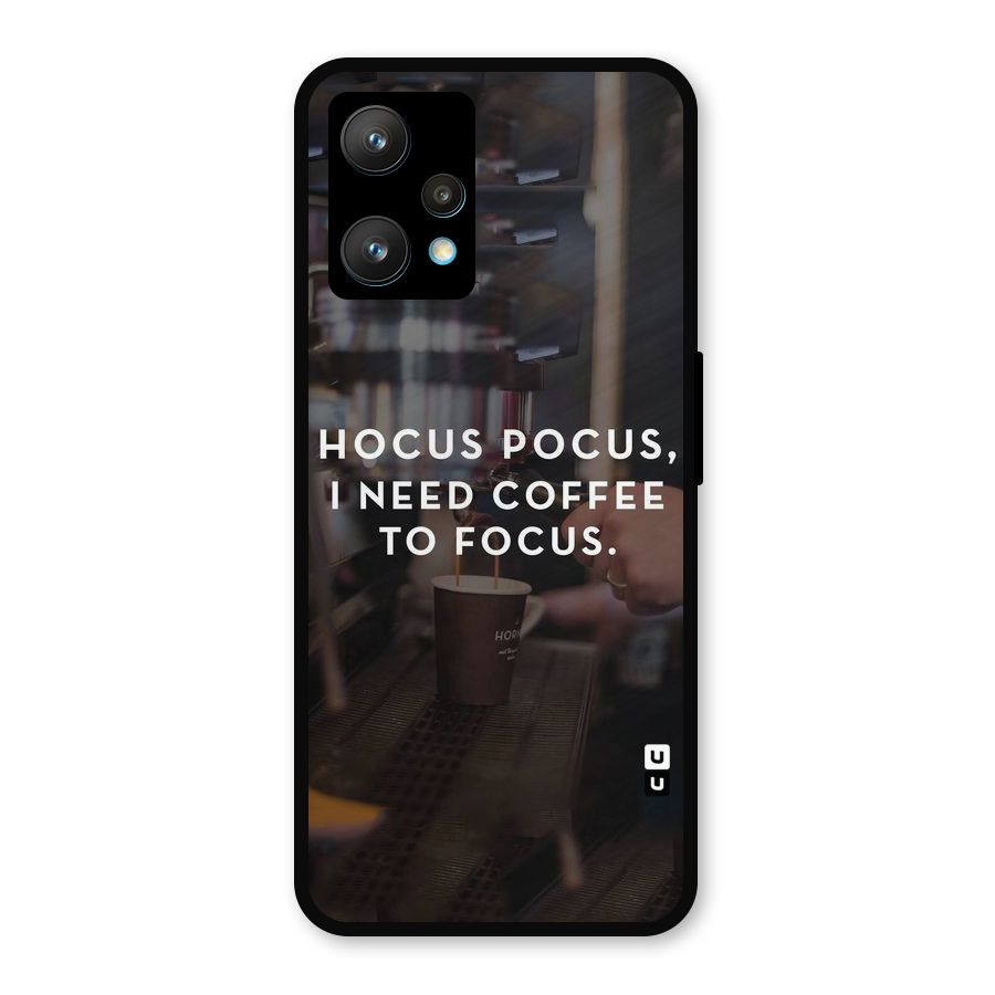 Coffee Focus Metal Back Case for Realme Narzo 50 Pro